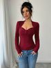 Women's Slim-Fit Long Sleeve Turtleneck Top - Sexy Bodycon Blouse For Fall & Winter, Stretchy Office & Casual Wear_ecoleips.com