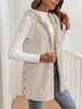 Women's Clothing Reversible Fleece Hooded Cardigan Vest - Soft & Stylish Casual Outerwear For Autumn & Winter_ecoleips.com