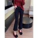 Women's High Waist Straight Leg Jeans Stretchy Denim Pants Flared Bootcut Vintage Style Petite To Plus Size (S-5xl)_ecoleips.com