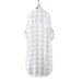 Women's Mid-Length Long-Sleeved Shirt With Sun Protection, Letter-Grid Patterned Loose-Fitting Open-Neck Cardigan For Su_ecoleips.com