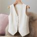 New Style Suit Small Spring And Autumn, Slim Fit Outerwear Women, Black Short Vest For Petite Women_ecoleips.com