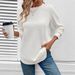 Women's Oversized Casual Pullover Sweatshirt - Soft Round Neck Long Sleeve Top For Everyday Comfort (S-5XL, Solid Colors)_ecoleips.com