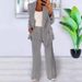 2024 Cross-Border Spring Autumn New European And American Fashion Solid Color Slim Cardigan Elegant Blazer Women's Suit_ecoleips.com