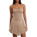 Cross-Border Hot-Selling Women's Clothing Independent Station Party Rhinestone Semi-Sheer Strap Short_ecoleips.com