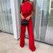 Women's Clothing Summer Women's Clothing Ins New Fashion Half High Collar Sleeveless Slim Jumpsuit_ecoleips.com