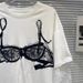 ng2510292 In Stock: American-style Personalized Printed Lace Patchwork Long-sleeve T-shirt For Women, Fashionable Niche Casual_ecoleips.com