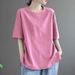 A Dopamine-Inspired Summer Outfit Featuring A Loose-Fitting Women's Short-Sleeved T-Shirt From An International Brand, I_ecoleips.com
