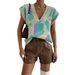 Women's Clothing V Neck Women's Ribbed Jacquard Sweater Temperament Fashion Knitted Vest_ecoleips.com