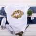 Cross-border Supply Spring/summer Colorful Lip Print Short-sleeve T-shirt For Women In European And American Style_ecoleips.com