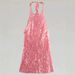 Sequin Strappy Backless Mini Dress – Sweetheart Neckline Party Dress In Pink (S-L)_ecoleips.com