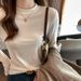 Women's Thickened Slim Fit Long Sleeve T-Shirt Modal Stand Collar Solid Color Versatile Base Shirt for Autumn/Winter Inner Layer_ecoleips.com