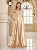 Women's Clothing New Fashion Glittering Square Neck A Line Umbrella Skirt Summer New Temperament Backless Dress_ecoleips.com