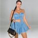 Women's Sleeveless Washed Denim Dress European American Style Spring New Sexy Clothing_ecoleips.com