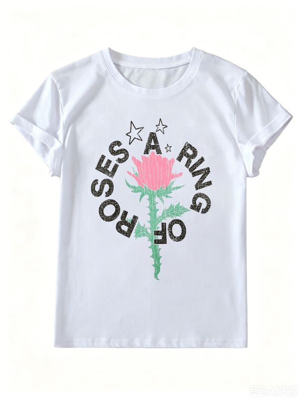 Women's Pure Cotton Casual Tee, Relaxed Fit Short Sleeve Everyday Essential_ecoleips.com