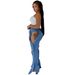 Women's High-Waist Button-Fly Jeans | Streetwear Denim Pants | Comfortable & Stylish | Plus Size Available_ecoleips.com