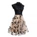 In Stock 2024 European American Hot-selling New Model Elegant Cocktail Dress With Shirt Collar And_ecoleips.com