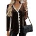 Elegant Vintage Velvet Blouse With V-Neck & Lace Trim - Fall/Winter Boho Chic Shirt For Women, Loose Fit With Puff Sleeves (Brown, S/M/L/Xl)_ecoleips.com