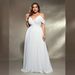 Women's Clothing Evening Dress White Strapless Dress Bridesmaids Evening Dress Autumn New Style_ecoleips.com