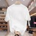 Women's Clothing T Shirt Men's Short Sleeved Summer New Loose Casual Pure Cotton 220g Heavy Tops Men_ecoleips.com
