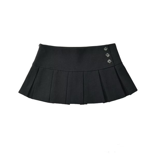 Women's Clothing Design Fashion Casual Style All Match Retro Pleated Skirt_ecoleips.com