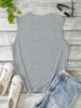 Women's Round Neck Sleeveless Vest Simple Summer Fashion European American Style Versatile_ecoleips.com