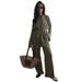 Women's Minimalist Two Piece Set Belted Waist Cardigan & Trousers Fitted Design Casual Autumn Wear_ecoleips.com