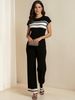 Summer Women's Clothing Set Short Sleeved T-Shirt And Wide Leg Pants Two Piece American Style Design Hot Selling_ecoleips.com