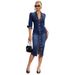 Women's Sexy Stylish Long Sleeved Dress Fashionable Gown for Women's Clothing_ecoleips.com