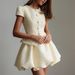 Elegant Bouffant Skirt Set – Short Sleeve Blazer & Mini Skirt (S/M/L, 3D Texture & Princess Style)_ecoleips.com