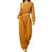 Women's Clothing Chic Off-the-Shoulder Top & Wide-Leg Pants Set – Elegant Autumn Style With Flowy Comfort"_ecoleips.com