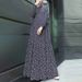 Women's Comfortable Casual Polka Dot Long Sleeved Pullover Dress Loose Waist New Arrival Cross Border_ecoleips.com