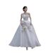2026 New Style Strapless Light Wedding Dress Elegant Simple White Tulle Dress French Luxury Travel Photography Welcome Dress_ecoleips.com