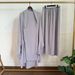 New Women's Two-Piece Set Solid Color Long Sleeve Robe Dubai Prayer Dress With Pocket P106_ecoleips.com