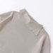 Fashion Soft Diagonal Neck Curled Short Knitted Sweater_ecoleips.com