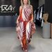 Women's Clothing Positioning Printing Long Sleeved Tops Wide Leg Pants Fashionable Two Piece Suits_ecoleips.com