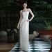 Satin Wedding High-End Strapless Light Luxury Simple Elegant Engagement Ceremony Reception Slimming Outdoor Travel Shoot_ecoleips.com