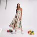 Women's Clothing Sexy Graffiti Cotton And Linen Print Positioning Sling Big Swing Dress_ecoleips.com