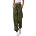 Women’s Clothing Fashion High Waist Casual Sports All Match Sweatpants Drawstring Pants Home Pants Trousers Women_ecoleips.com