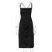 Slim Sexy Satin Backless Dress European American Style Summer Hot Women's Clothing Foreign Trade Wholesale_ecoleips.com