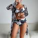 Women's Clothing Fashion High End Sexy Multi Color Printed Bikini BIKINI Three Piece Women's Swimsuit_ecoleips.com