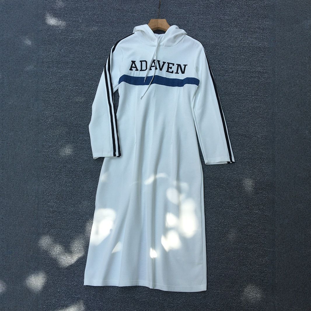 Women's Clothing New Letter Print Hooded Casual Dress_ecoleips.com