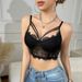 Sexy Lace Eyelash Trim Bra Mesh See Through Underwire Vest Women's Clothing Hot Girl_ecoleips.com