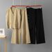 Women's Cross Border Cardigan Knit Set Single Breasted V Neck Top Casual Sporty Wide Leg Pants Spring Summer Loose Fit_ecoleips.com
