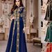Women's Clothing Retro Ethnic Long Sleeved Stand Up Collar Two Piece Temperament Dress_ecoleips.com