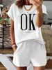 Women’s 2 Piece Outfit Set – Oversized Graphic T-Shirt And Biker Shorts Matching Set, Casual Summer Lounge Tracksuit For Daily Wear-369_ecoleips.com
