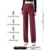 Women's Shark Skin Slim Straight Leg Pants High End Drape Summer Cropped Petite Thin Style Clothing_ecoleips.com
