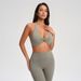 Back Cutout Spaghetti Strap Fitness Matching Set_ecoleips.com