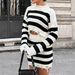 Women’s Cropped Knit Sweater – Edgy Distressed Hem & Off-Shoulder Design For Stylish Layering_ecoleips.com