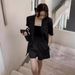 ng2510292 Wholesale High-quality 2024 Summer New Thin Suit Jacket Short-sleeved Loose Mid-length Elegant Set_ecoleips.com