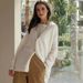 Women's Clothing V Neck Slim Knitted Cardigan Autumn New Temperament Sweater Jacket Tops_ecoleips.com